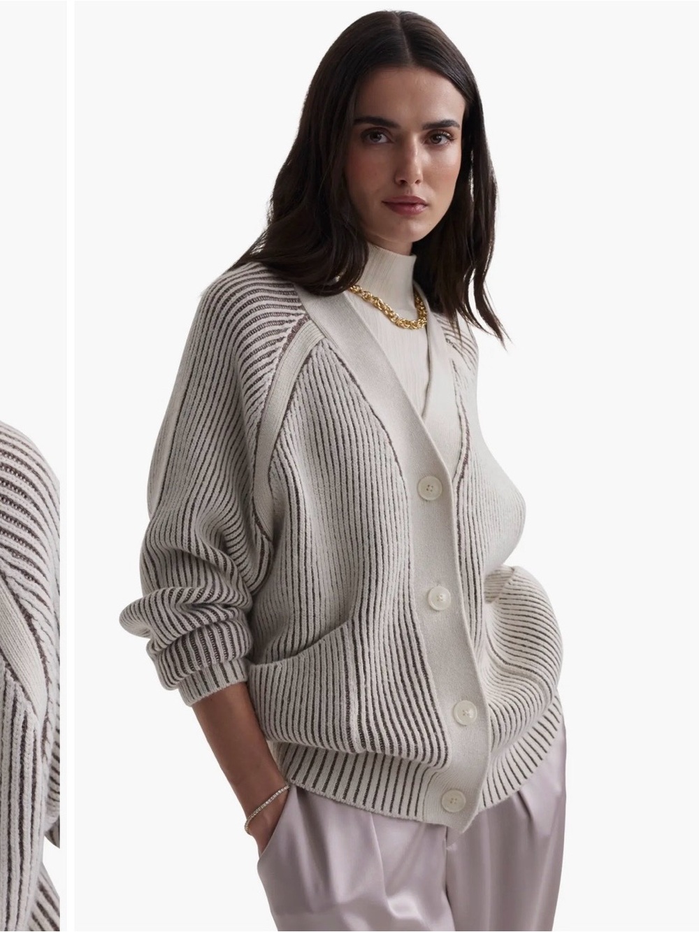 Varley Jude Plated Cardigan